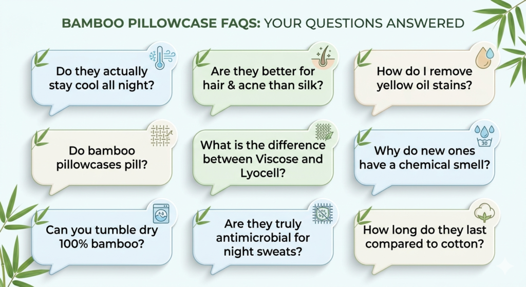bamboo pillow cases frequently asked questions