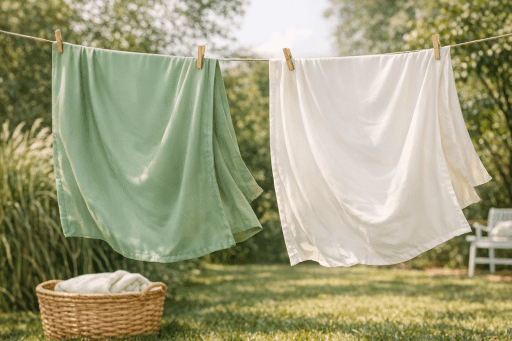 How to dry bamboo sheets properly — air drying vs tumble dryer low heat settings